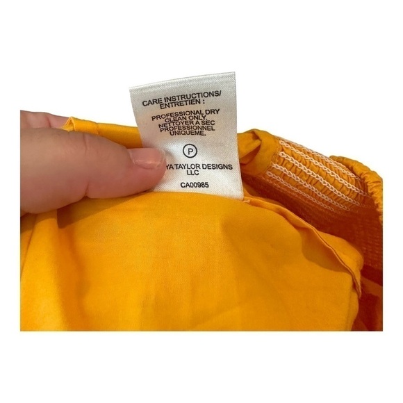 Tanya Taylor Austin Top in Marigold Size 4 - Picture 5 of 7